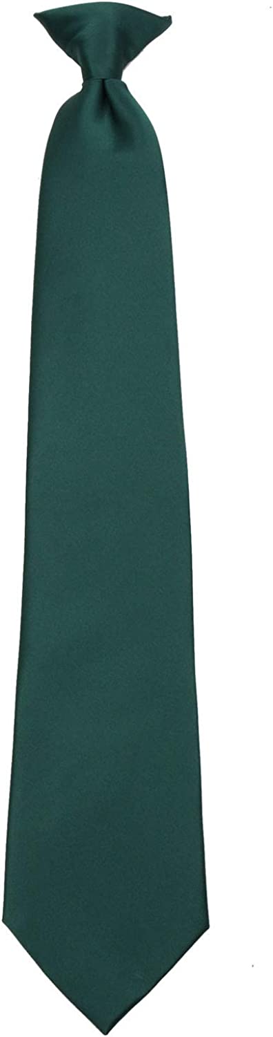 Mens Solid Color Clip On Easy to Remove Clip Necktie Ties - Image 5